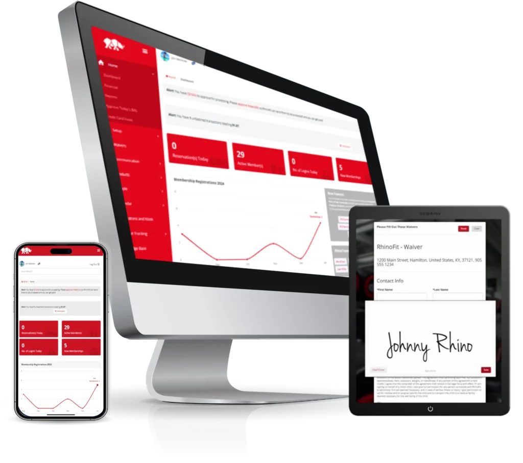 RhinoFit Gym Payment Software