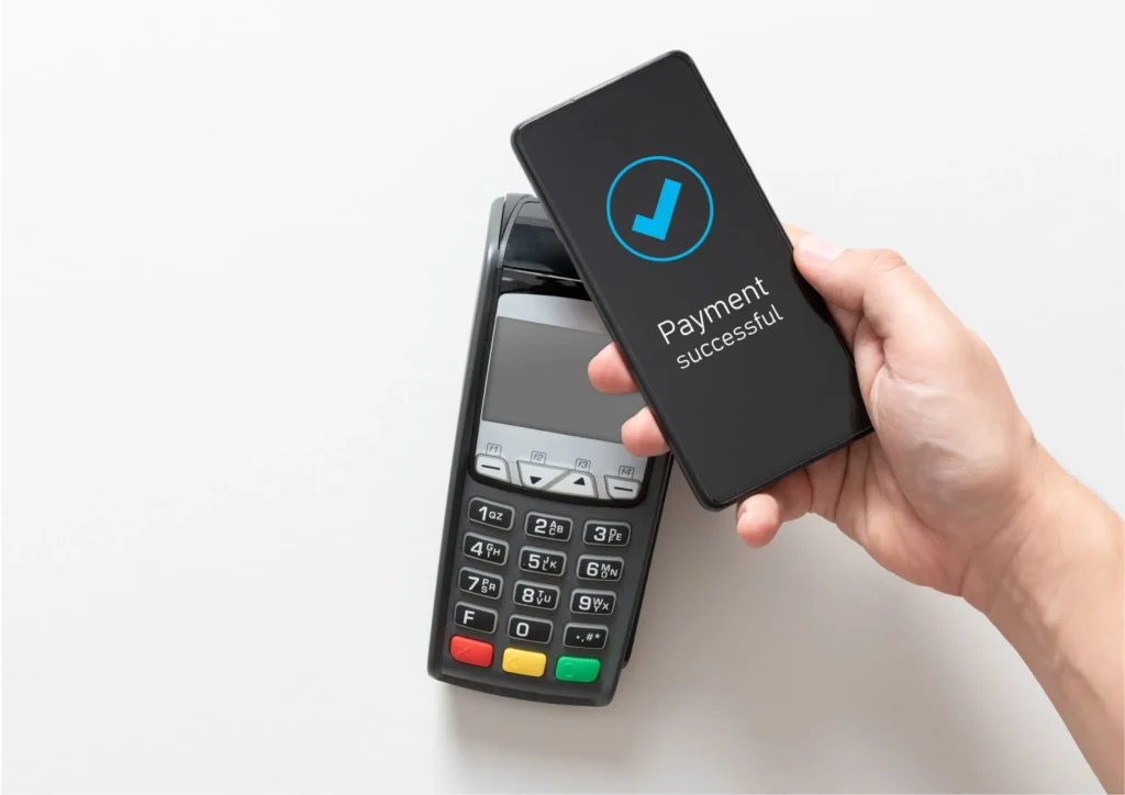 Image of a mobile card reader used to accept mobile payments.