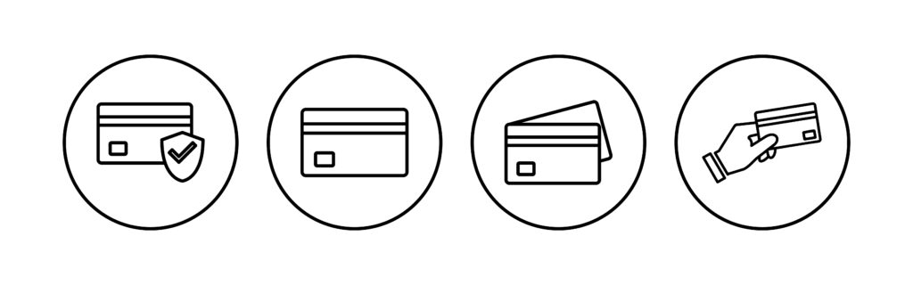 Image of credit card icons