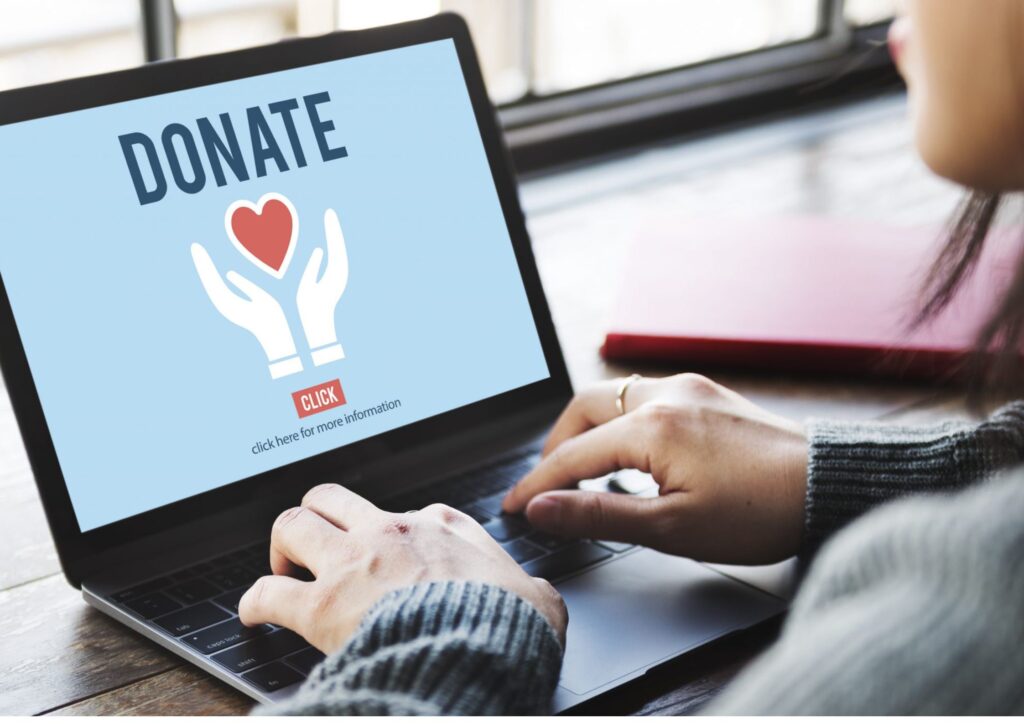 Image of a donation page for Giving Tuesday