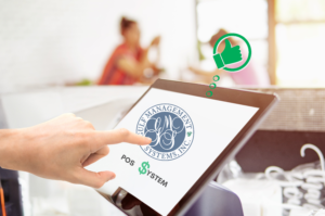 Image of a smart POS system from GMS