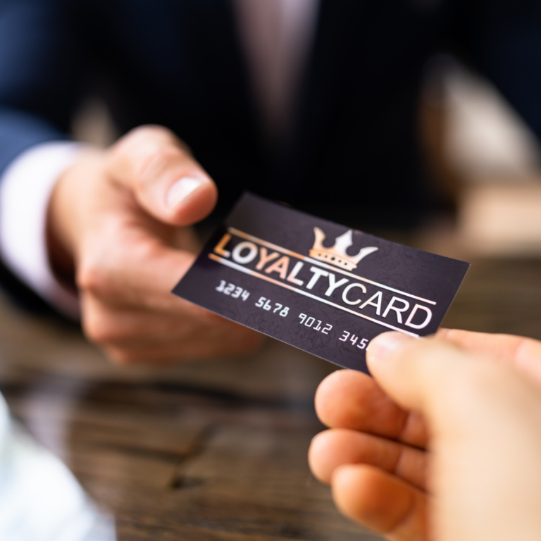 Image of customer loyalty programs card