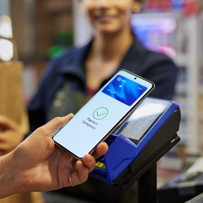 Image of customer loyalty programs on a mobile device