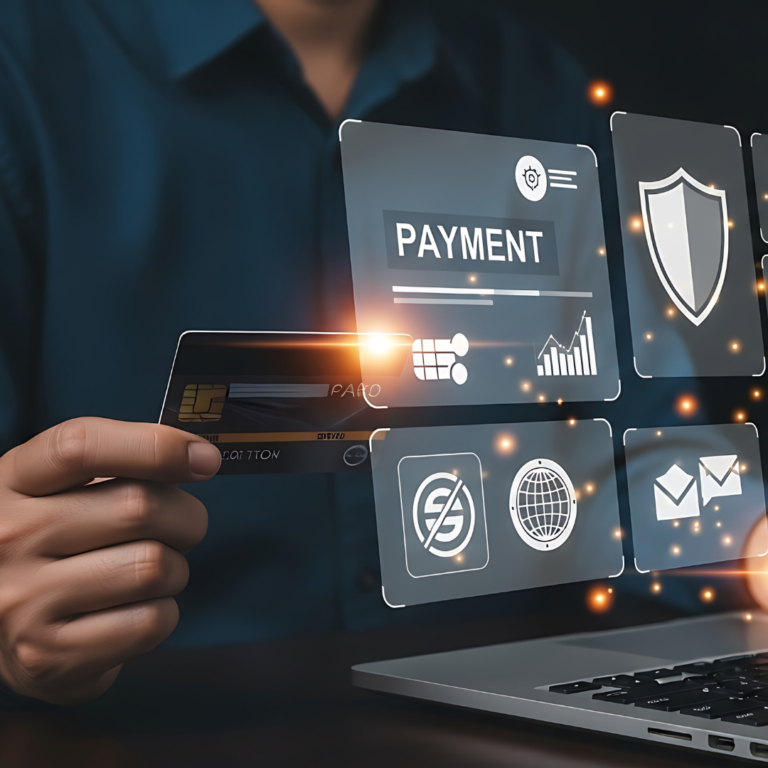 Image of a payment gateway on a computer