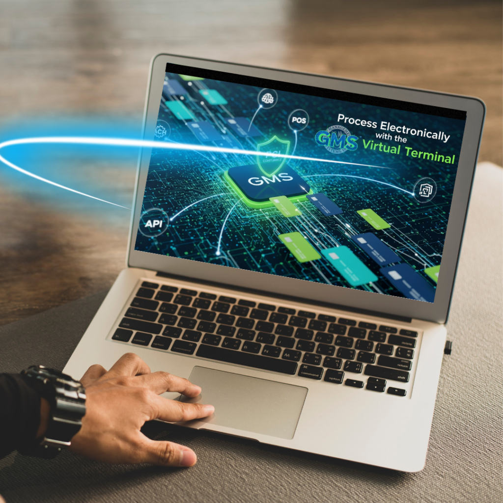 Image of a virtual terminal on a personal laptop
