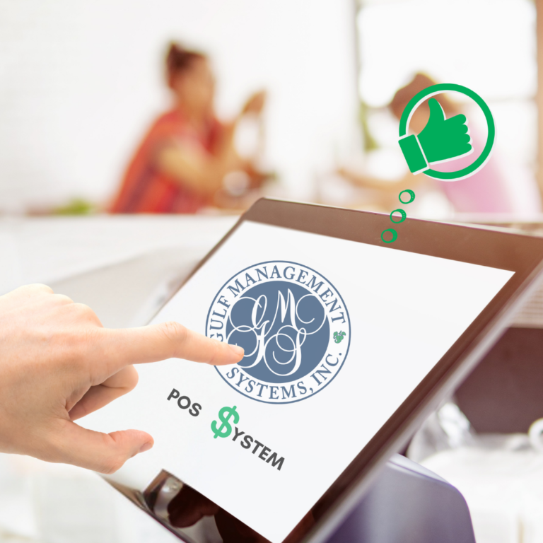 Image of GMS pos system features on a tablet