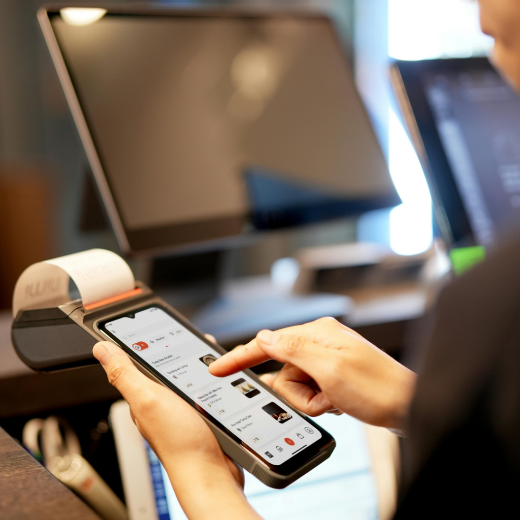 Image of a payment integration via laptop