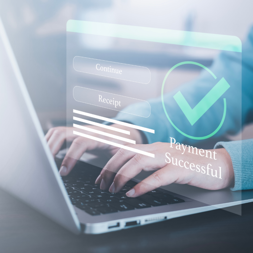 Image of an electronic check payment