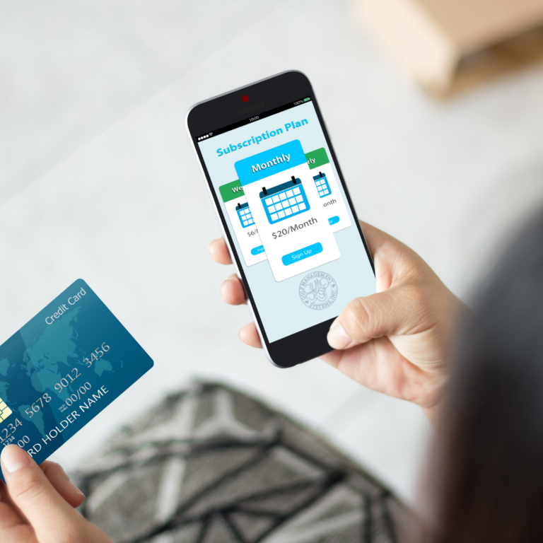 Image of GMS digital wallet payment via the mobile app