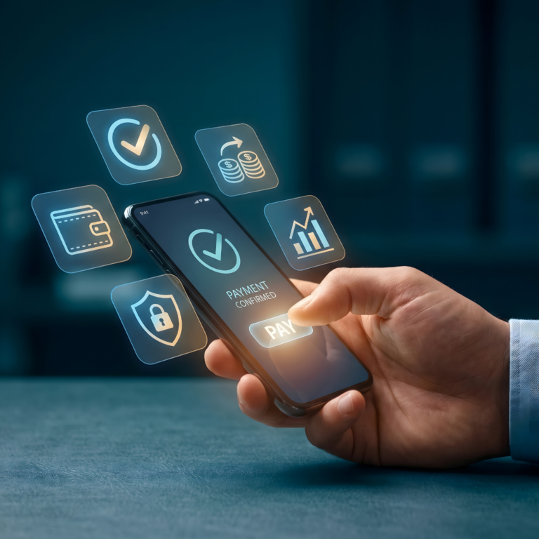 Image of integrated payments via mobile phone