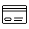 Image of a credit card icon representing a type of payment method